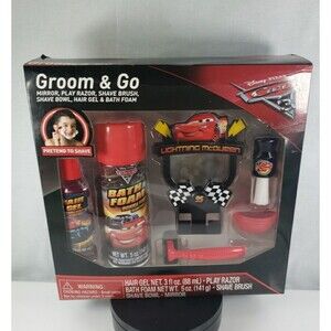 Disney Cars Kids Boys Shave And Groom Bathroom Playset Boys Bath Time Gift Set